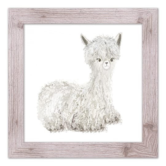 Lilly The Llama Western Framed Print
